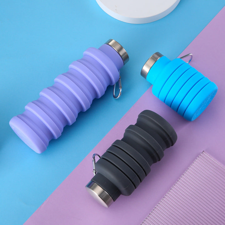 Women collapsible silicone drinking bottle Bowlift