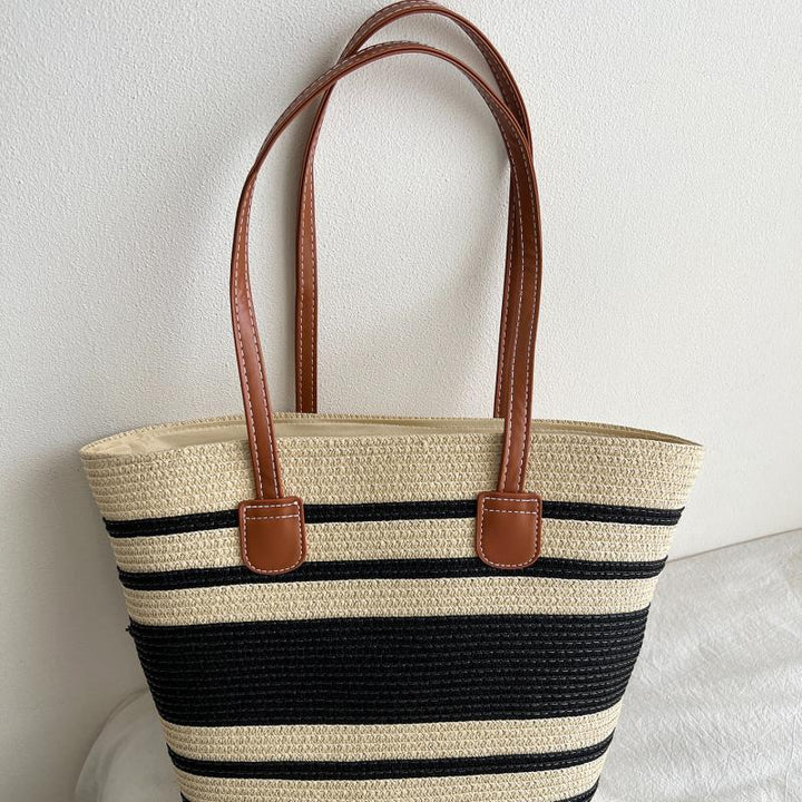 Fashionable Tote Bag Made of Braided Material Bowlift
