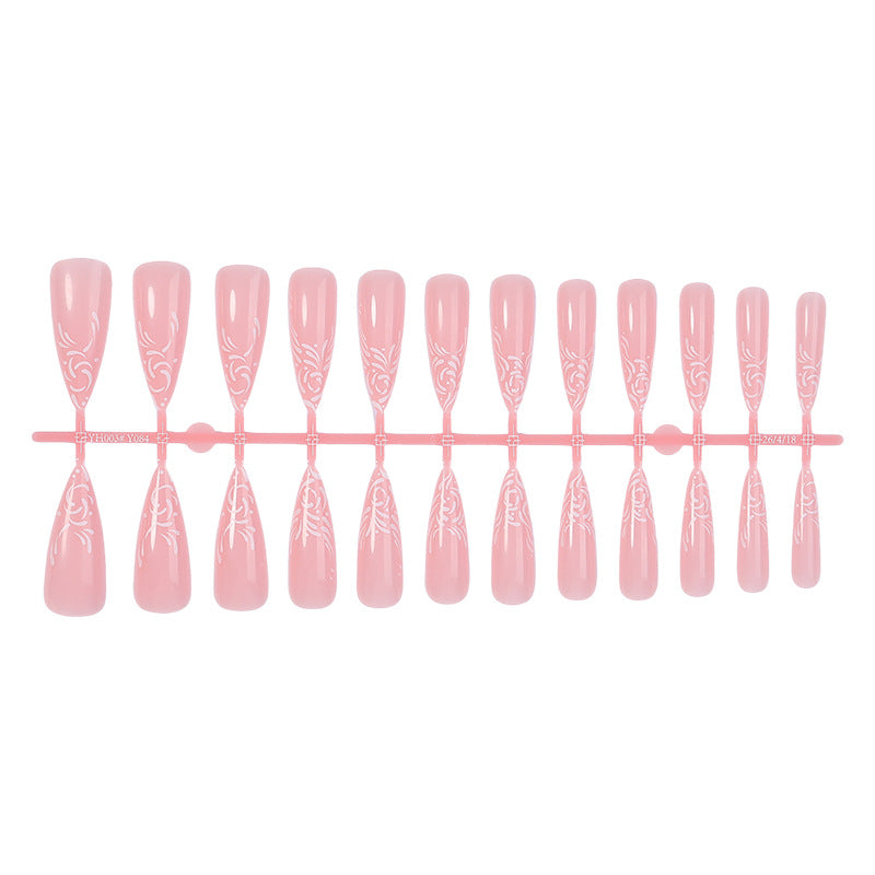 Elegant Stiletto Press-On Nail Art Set Bowlift
