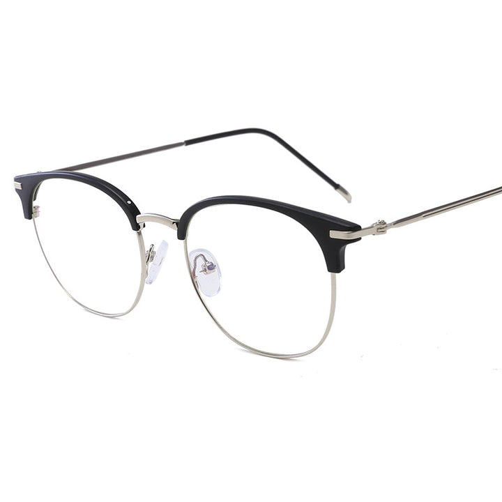 Women's fashionable cat-eye glasses with delicate metal frame Bowlift