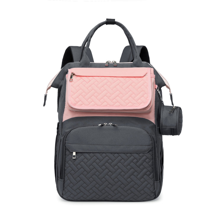 Multi-Functional Quilted Travel Backpack Bowlift