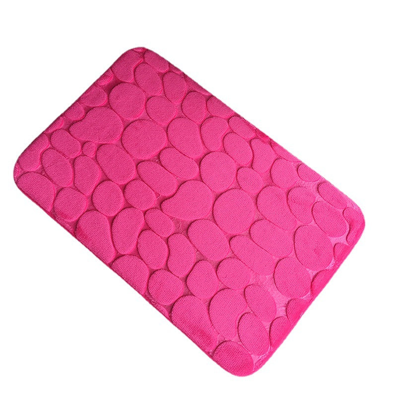 Plush Textured Bath Mat Bowlift