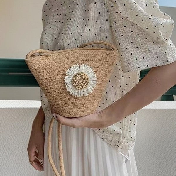 Handbag with Floral Design Bowlift
