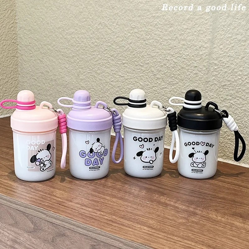 Women's Fun Drinking Bottle with Practical Carrying Strap Bowlift