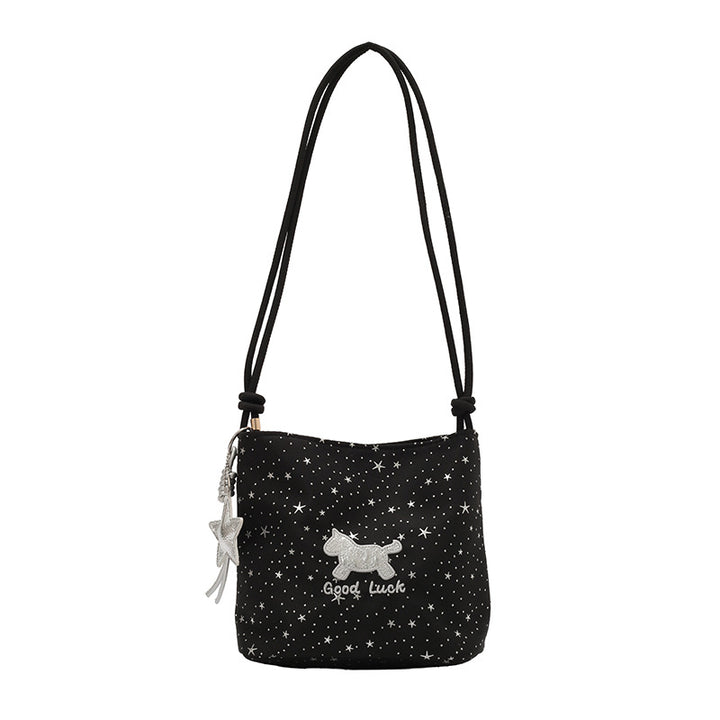WoCasual Star-Print Crossbody Bag Bowlift
