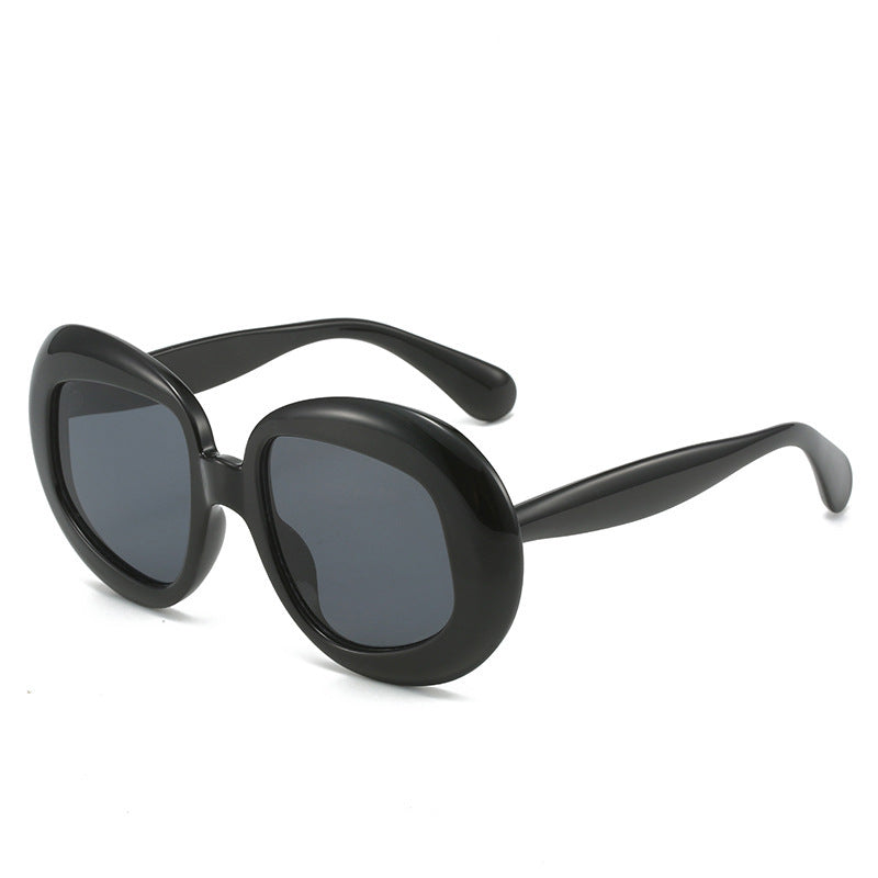 Vintage-Inspired Geometric Frame Sunglasses Bowlift
