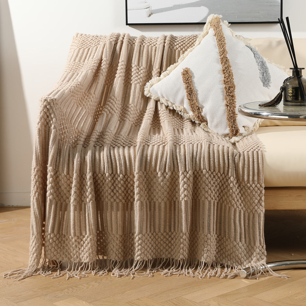 Cozy Textured Throw Blanket