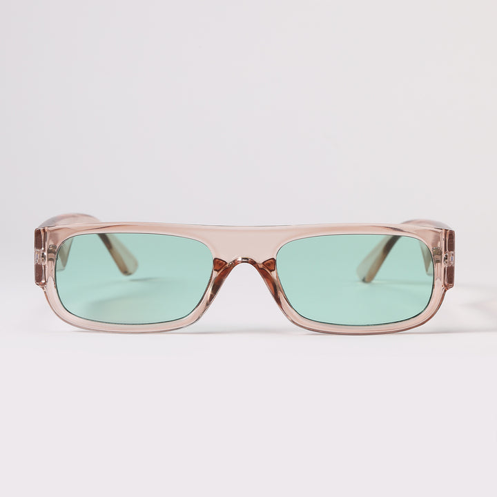 Women's stylish vintage sunglasses with transparent frame and lightly tinted lenses Bowlift