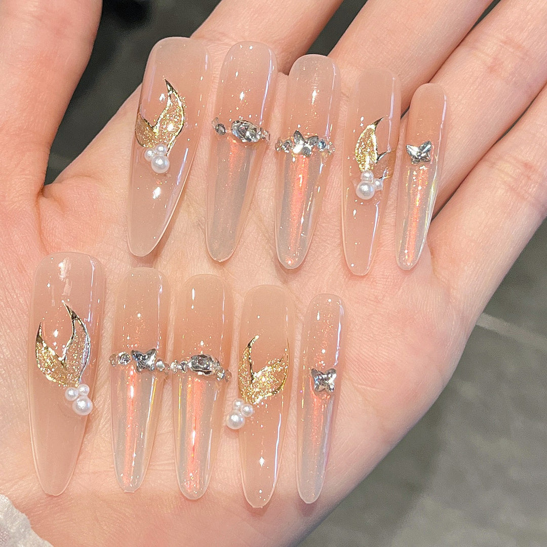 Artistic Acrylic Press-On Nail Designs Bowlift