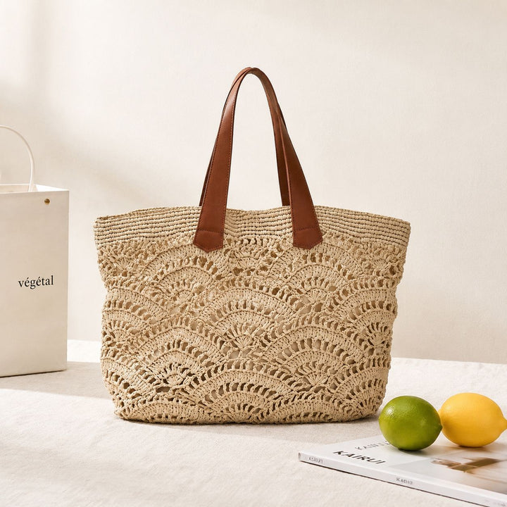 Generous Macrame Beach Bag Bowlift