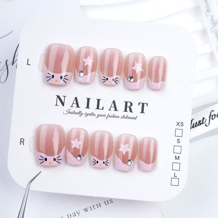 Creative Thematic Press-On Nail Set Bowlift