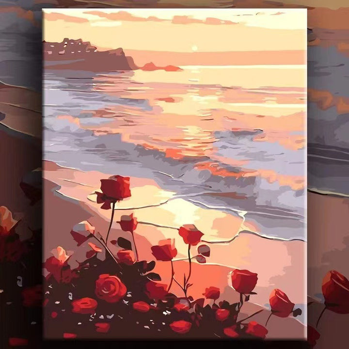 Floral Landscape Canvas Art Bowlift