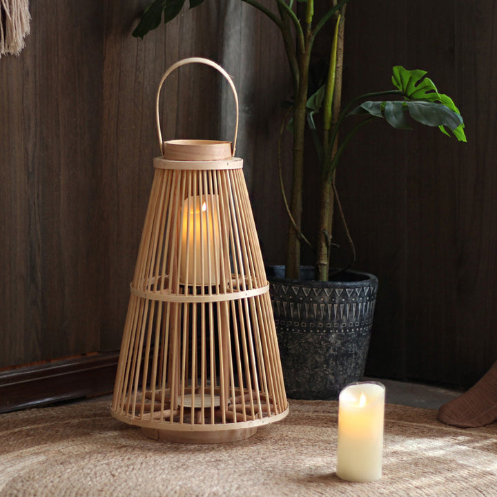 Stylish Rattan Lantern Bowlift