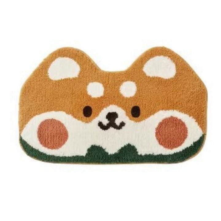 Cartoon Pig-Themed Bath Mat