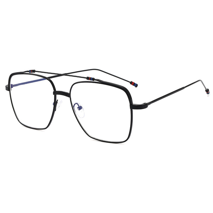 Ladies trendy curved glasses with narrow metal frame Bowlift