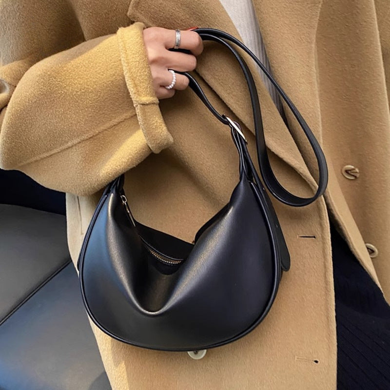 Minimalist Structured Shoulder Bag Bowlift