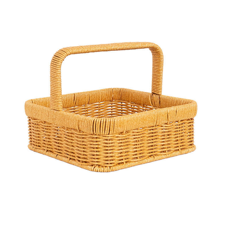 Handcrafted Natural Fiber Storage Basket Bowlift