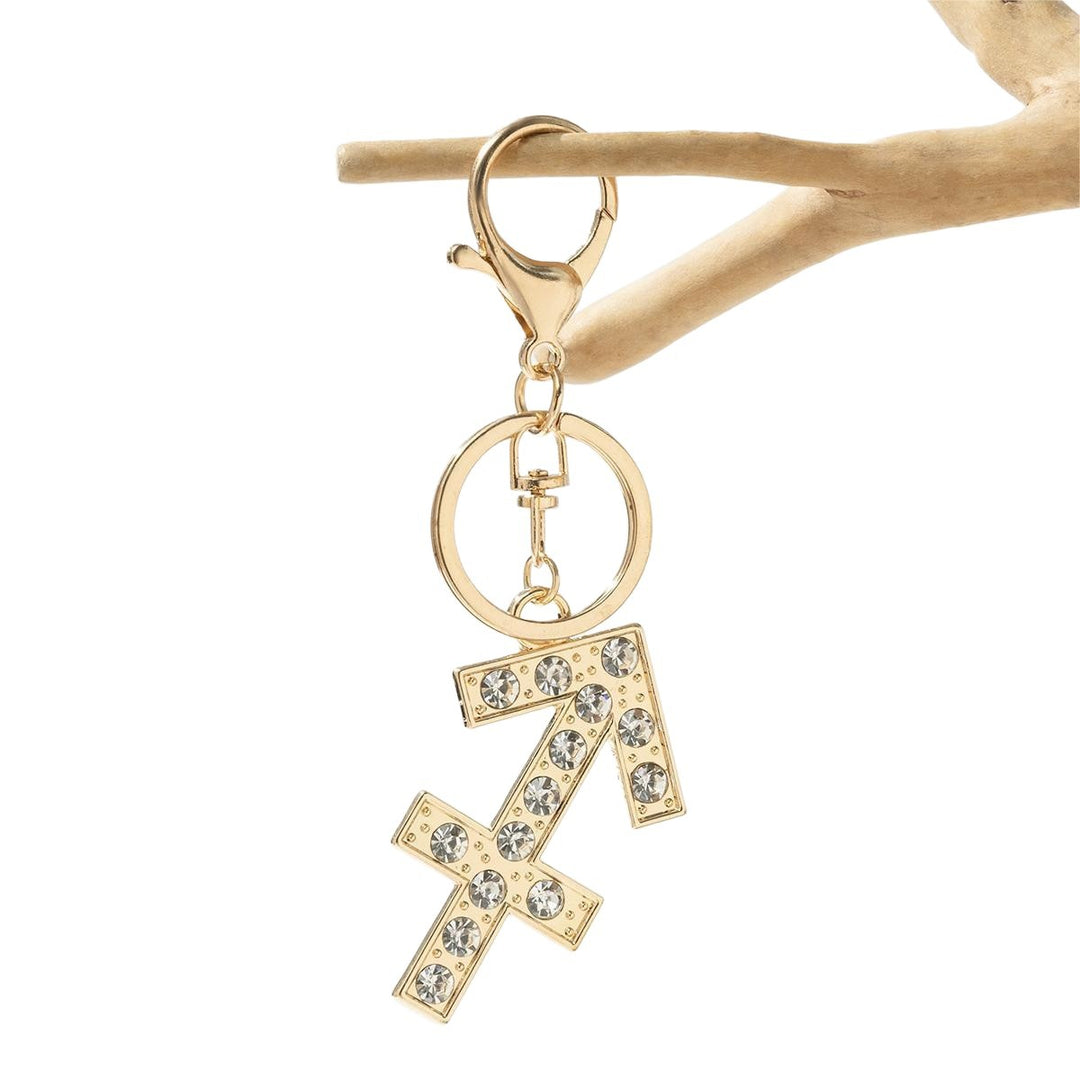 Keychain with Sparkling Bull Symbol Bowlift