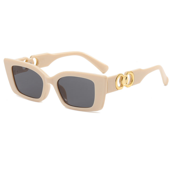 Women's fashionable square sunglasses with glamorous accents Bowlift