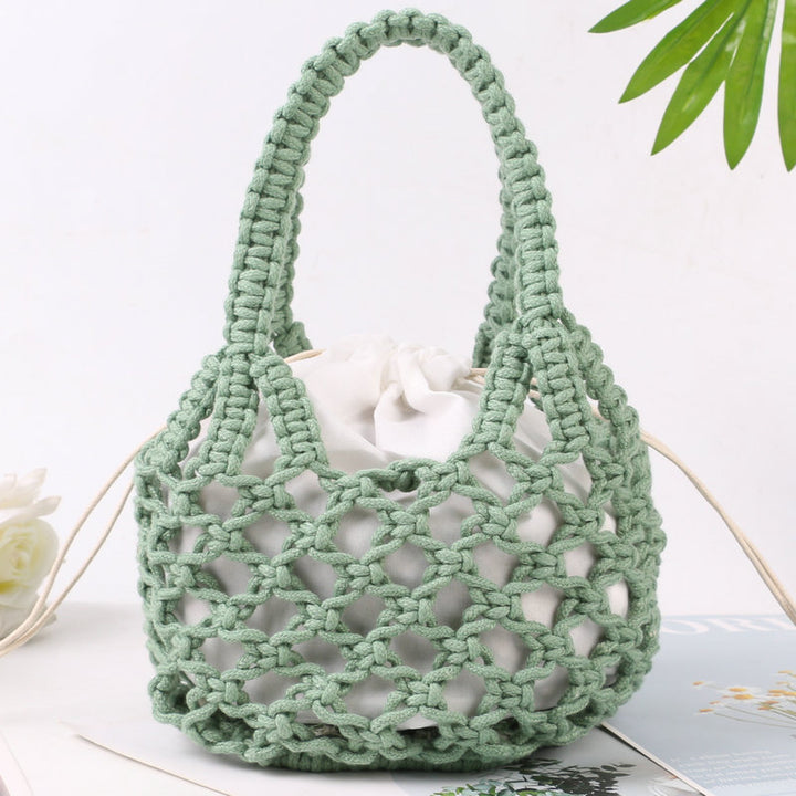 Hand-knotted tote bag with inner drawstring closure Bowlift
