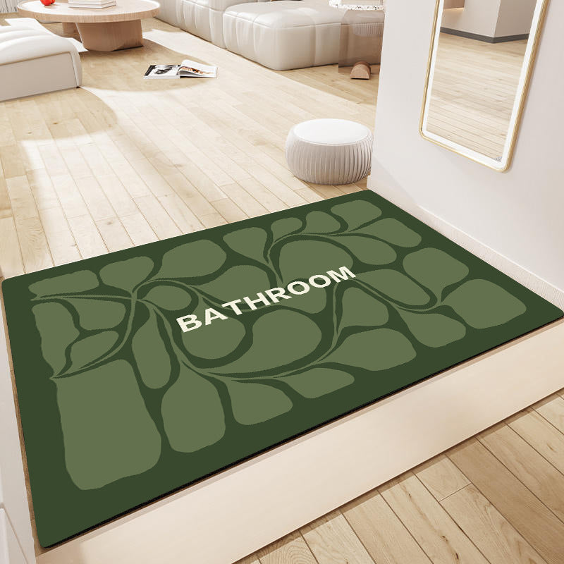 Decorative Floral Bathroom Mat Bowlift