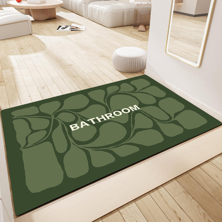 Decorative Floral Bathroom Mat Bowlift