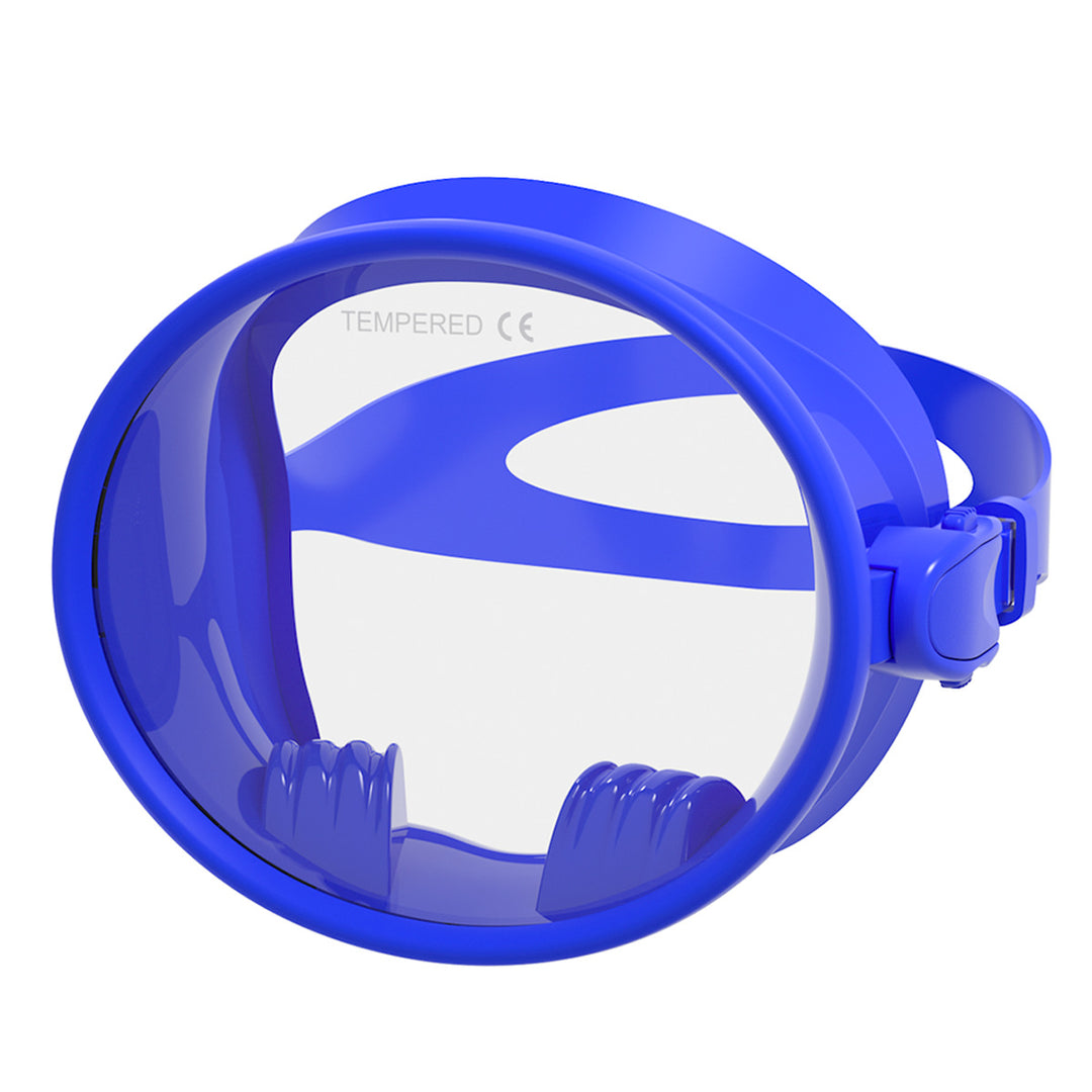 Swimming mask with ergonomic silicone sealing ring Bowlift