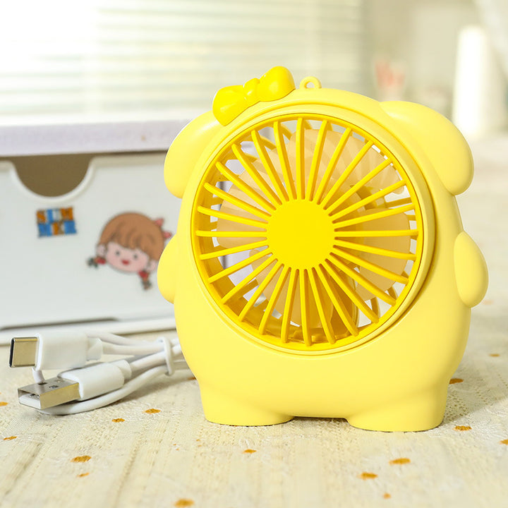 Women Portable Mini Hand Fan in Cute Animal Design Bowlift