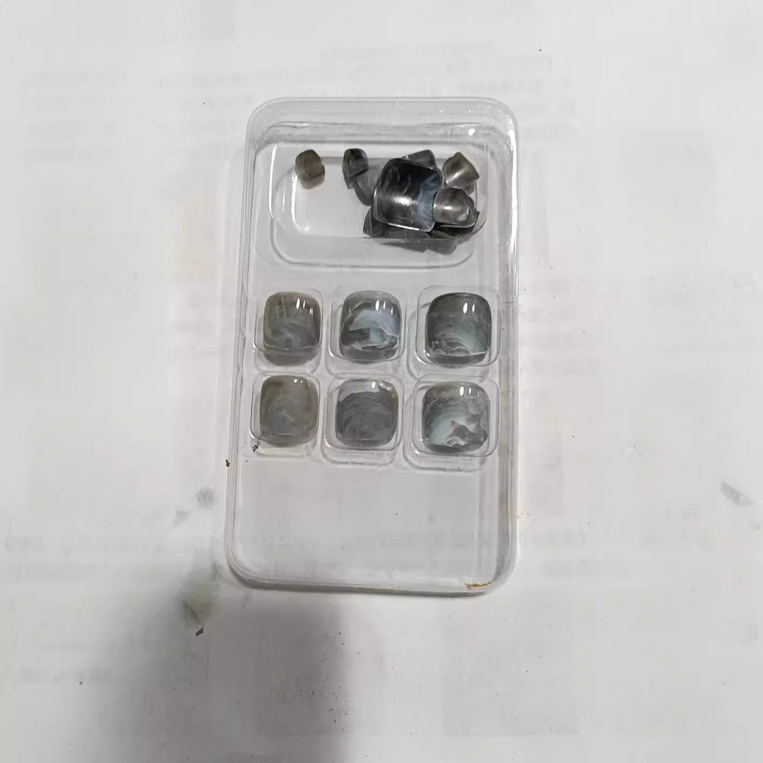 Marble Effect Press-On Nail Set Bowlift