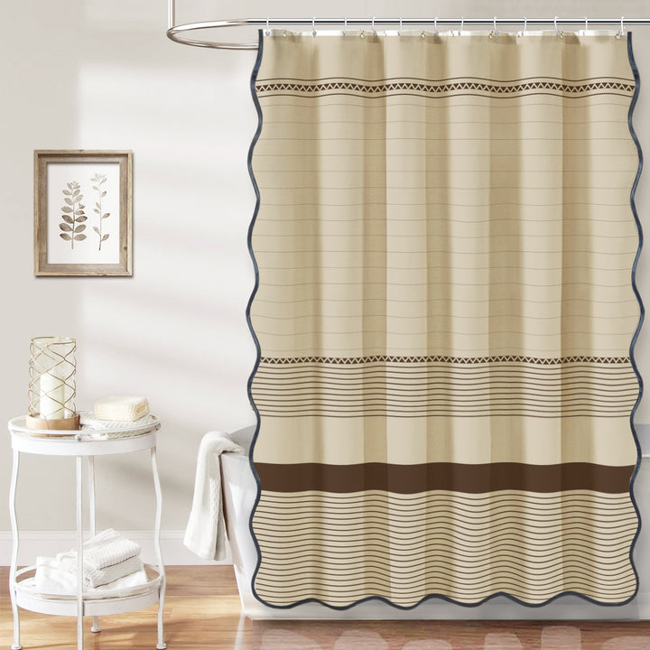 Floral Patterned Shower Curtain Bowlift
