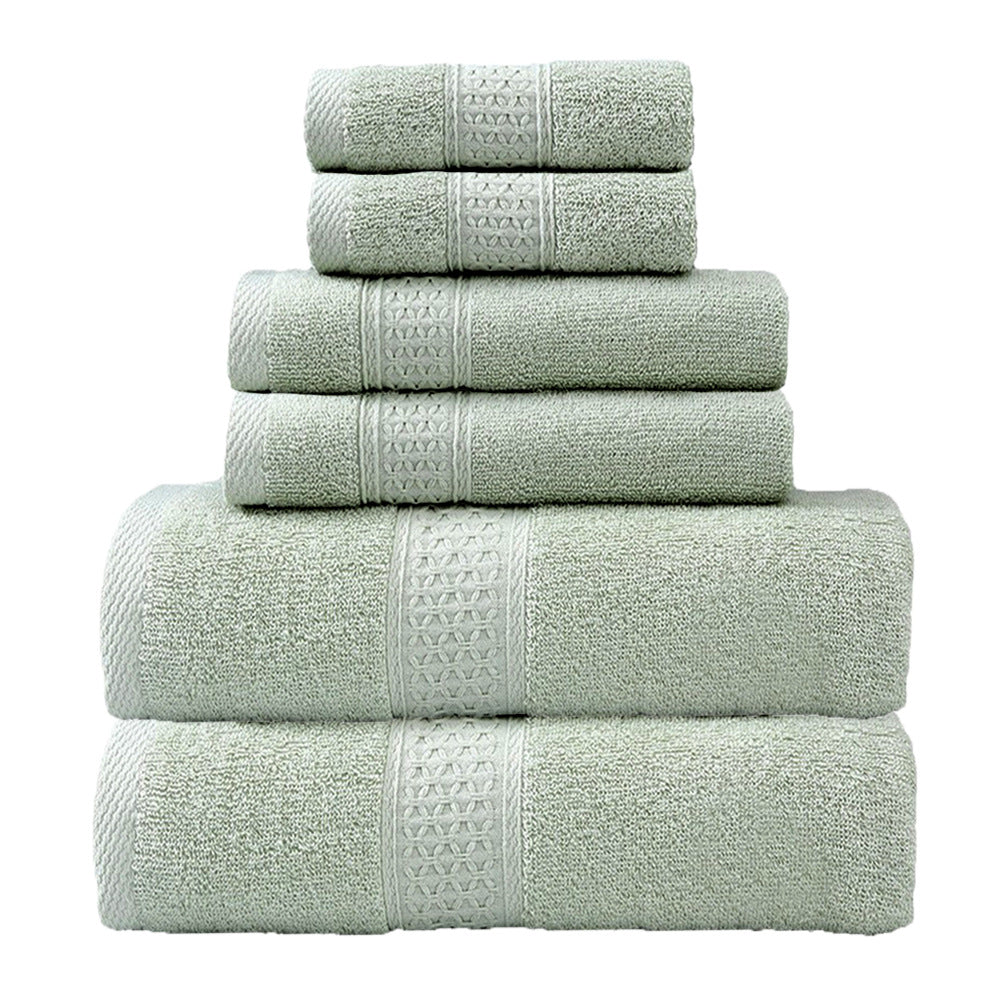 Terry Towel Set with Elegant Border Bowlift