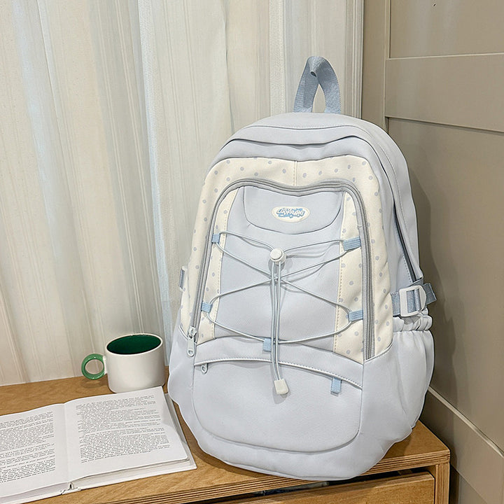 Stylish Polka Dot Casual Backpack