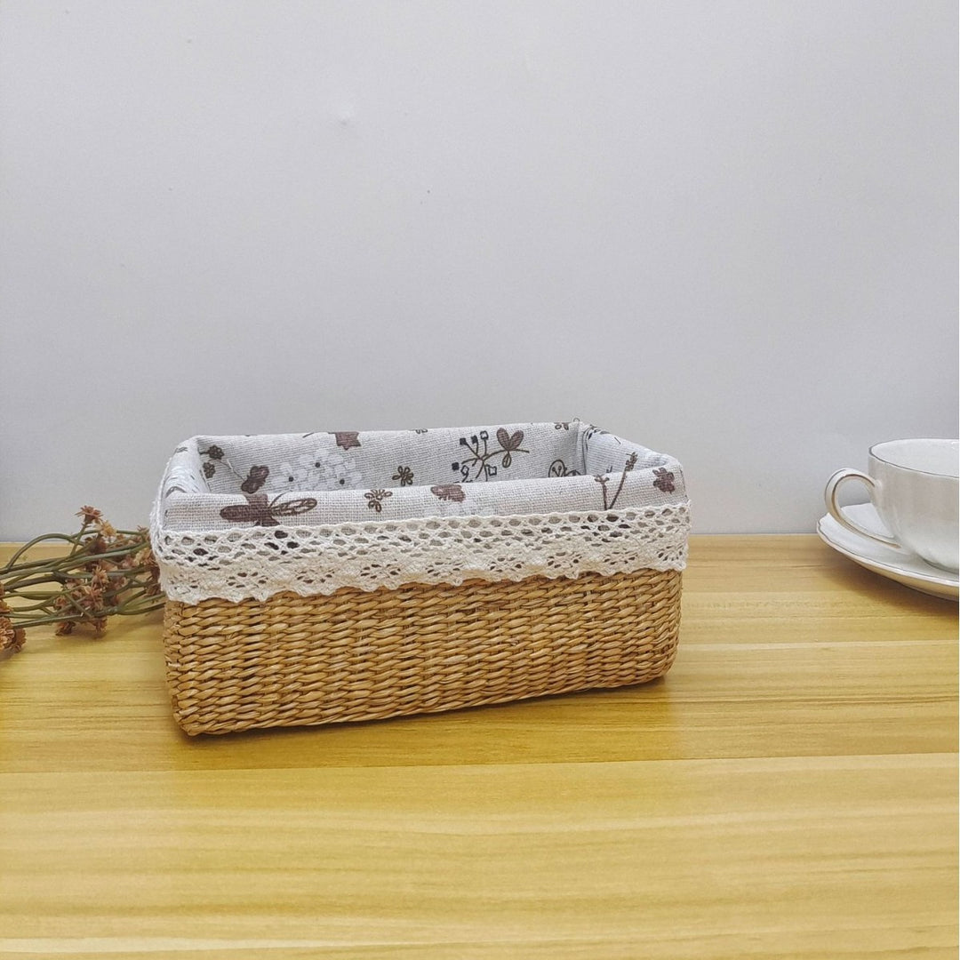 Decorative Woven Storage Basket Bowlift