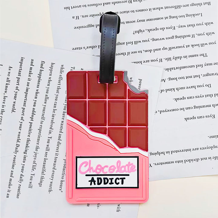 Unisex Luggage Tag in Chocolate Format Bowlift