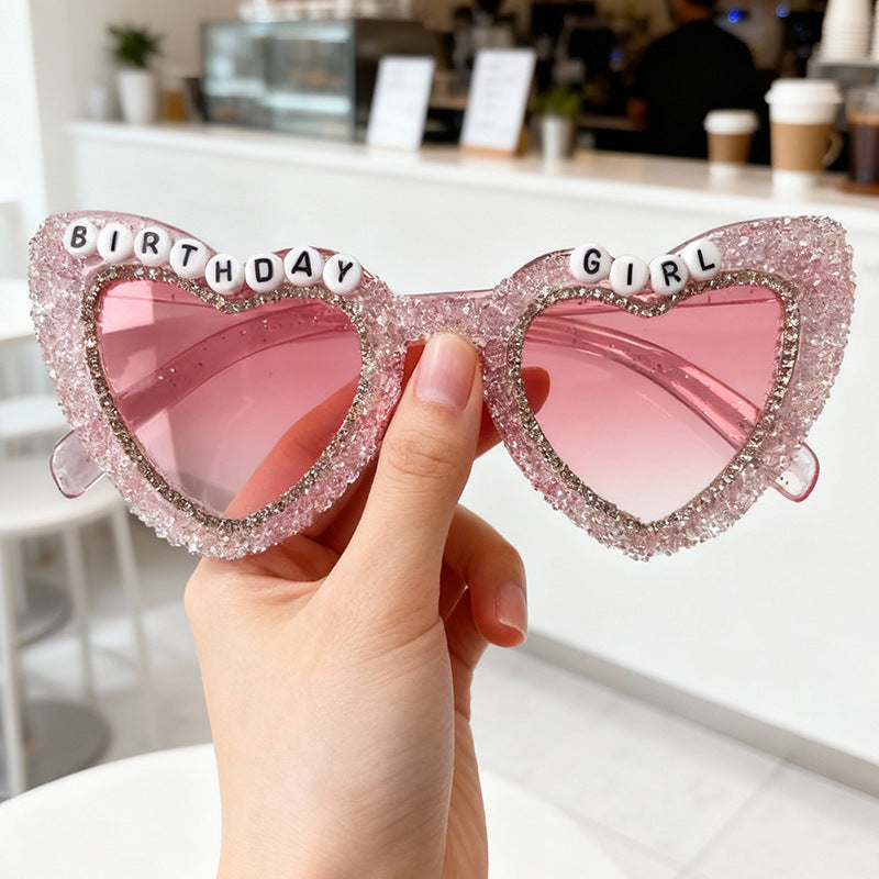 Heart-Shaped Celebration Sunglasses Bowlift