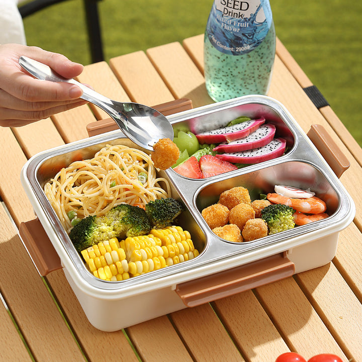 Bear-Themed Multi-Compartment Bento Lunch Box