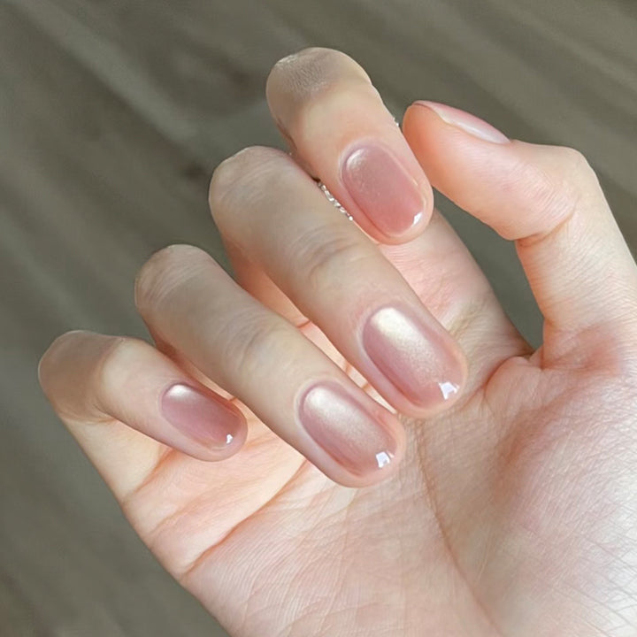 Natural Finish Press-On Nail Art Bowlift