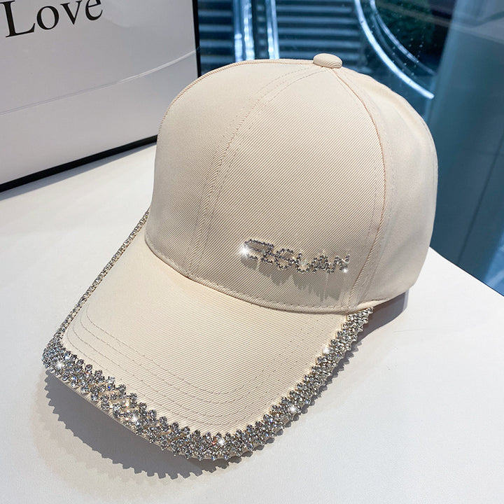 Women's Sparkling Rhinestone-Trimmed Baseball Cap Bowlift