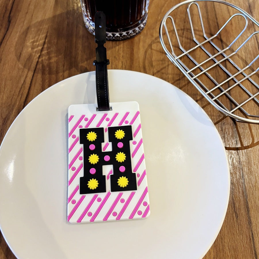 Personalized Alphabet Luggage Tag Bowlift