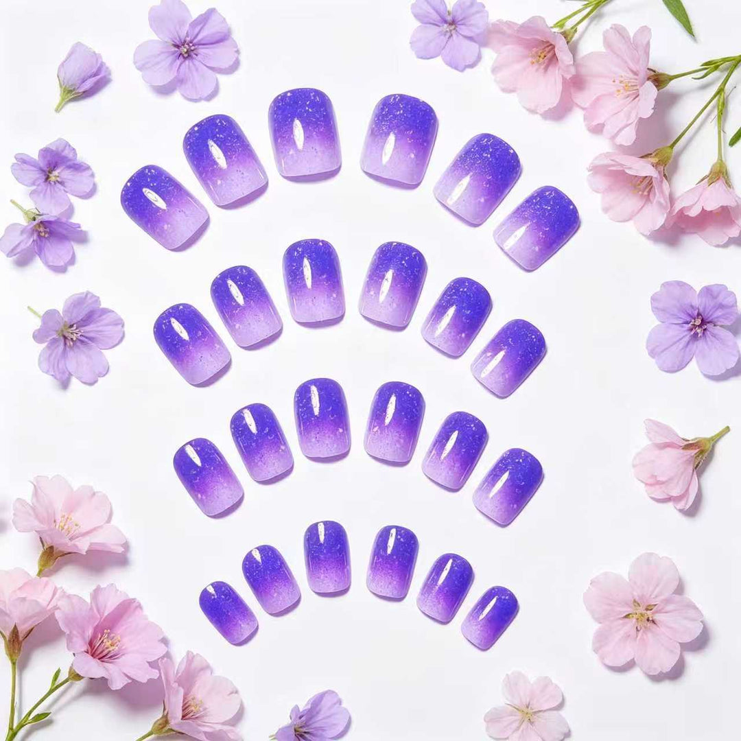 Elegant Ombre Glitter Acrylic Nail Art Bowlift