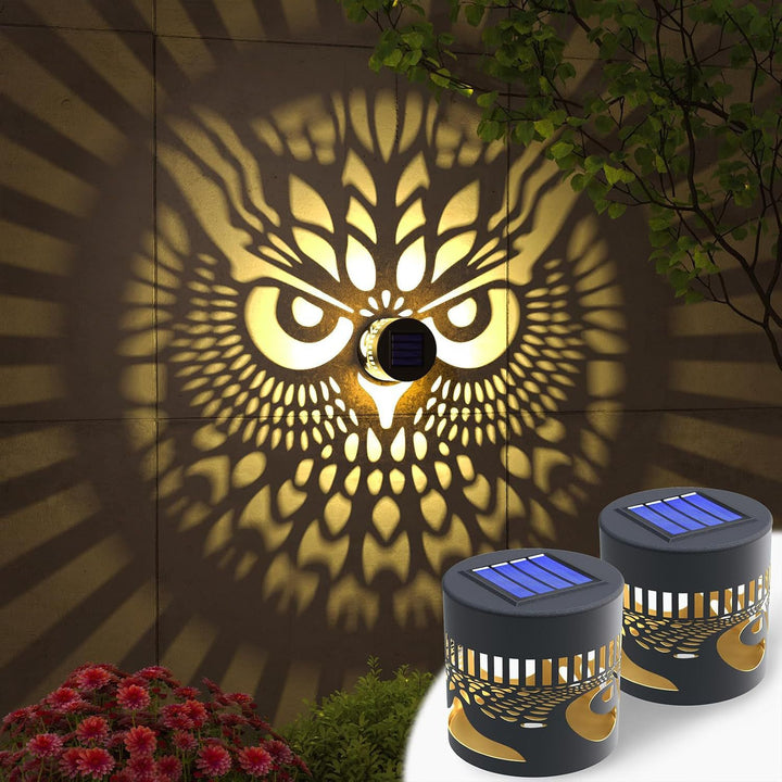 Decorative Solar RGB Mandala Projection Wall And Stake Garden Light Bowlift