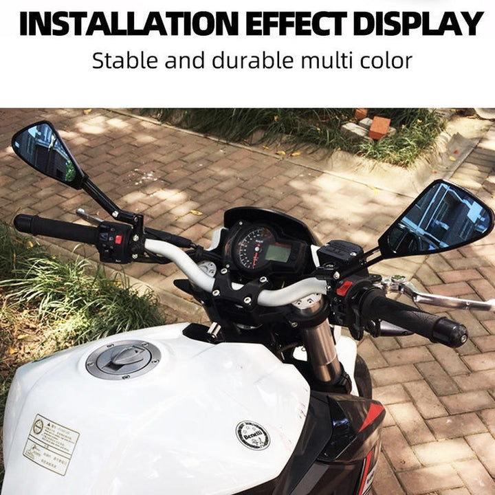 Adjustable Sport Motorcycle Rearview Mirrors Bowlift