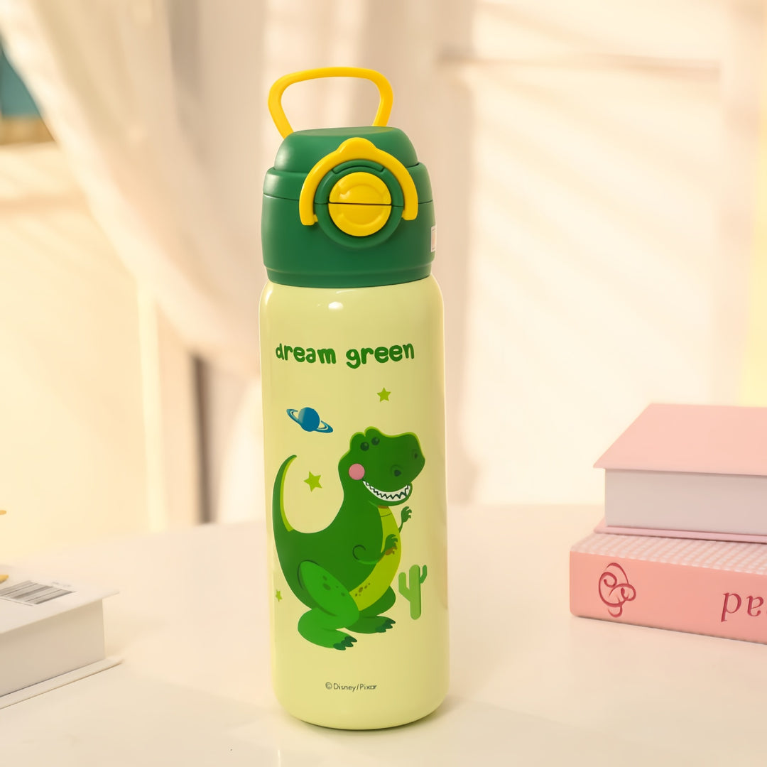 Insulated drinking bottle with cheerful dinosaur design Bowlift