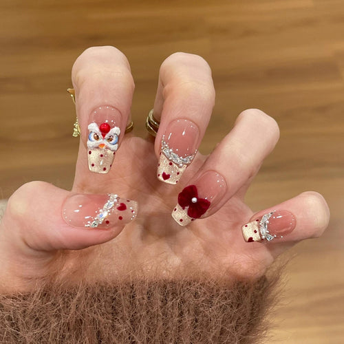 Creative nail art with flower and fruit motifs Bowlift