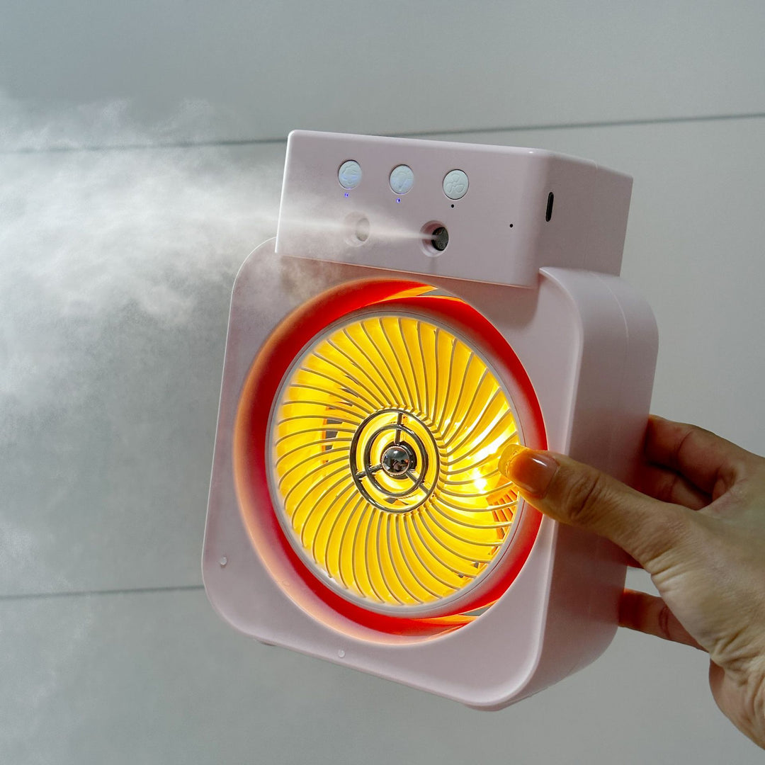Unisex Portable Mini Fan with Multiple Speed Settings and USB Charging Function Bowlift
