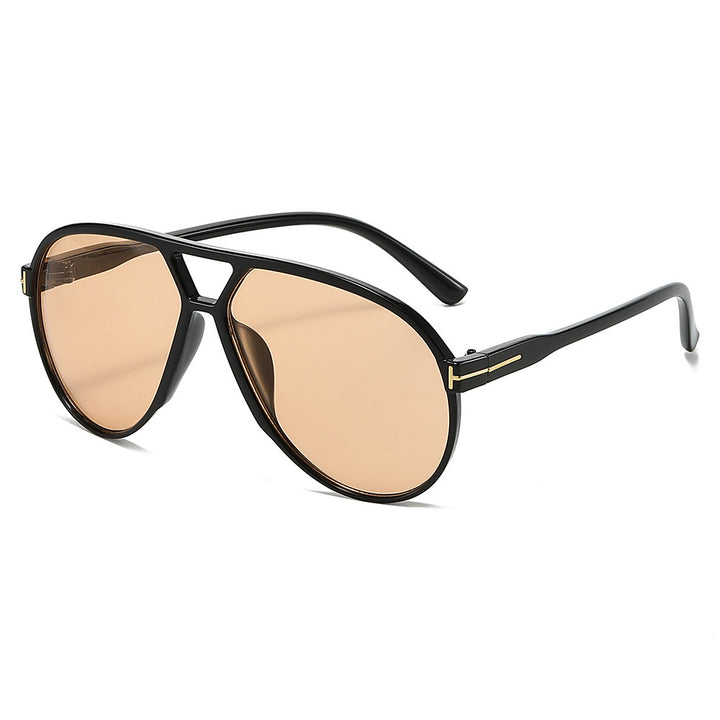 Stylish Aviator-Style Shield Sunglasses Bowlift