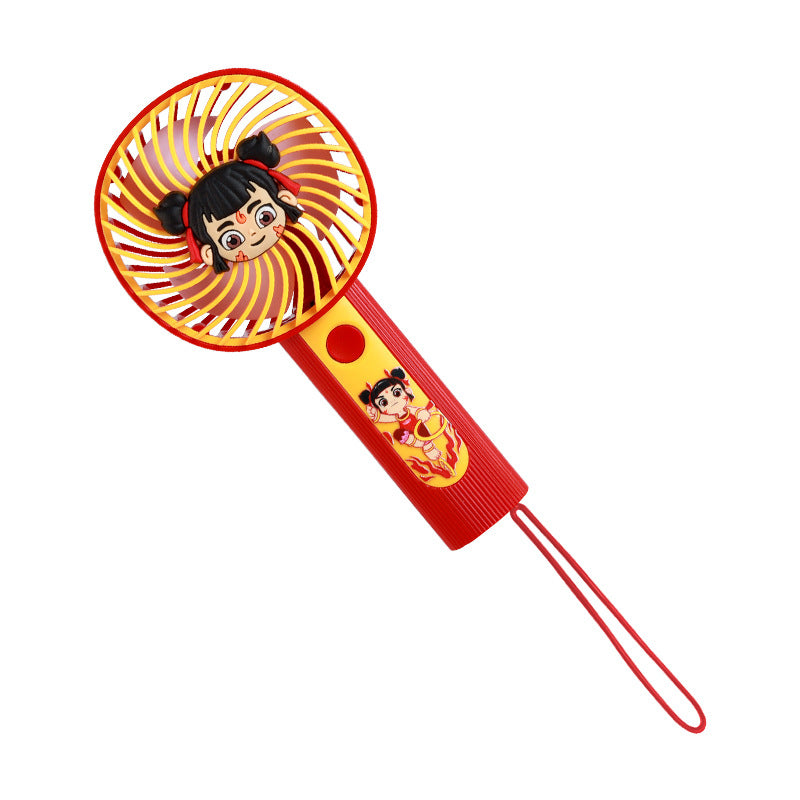 Unisex Portable Hand Fan with Cute Children's Design Bowlift