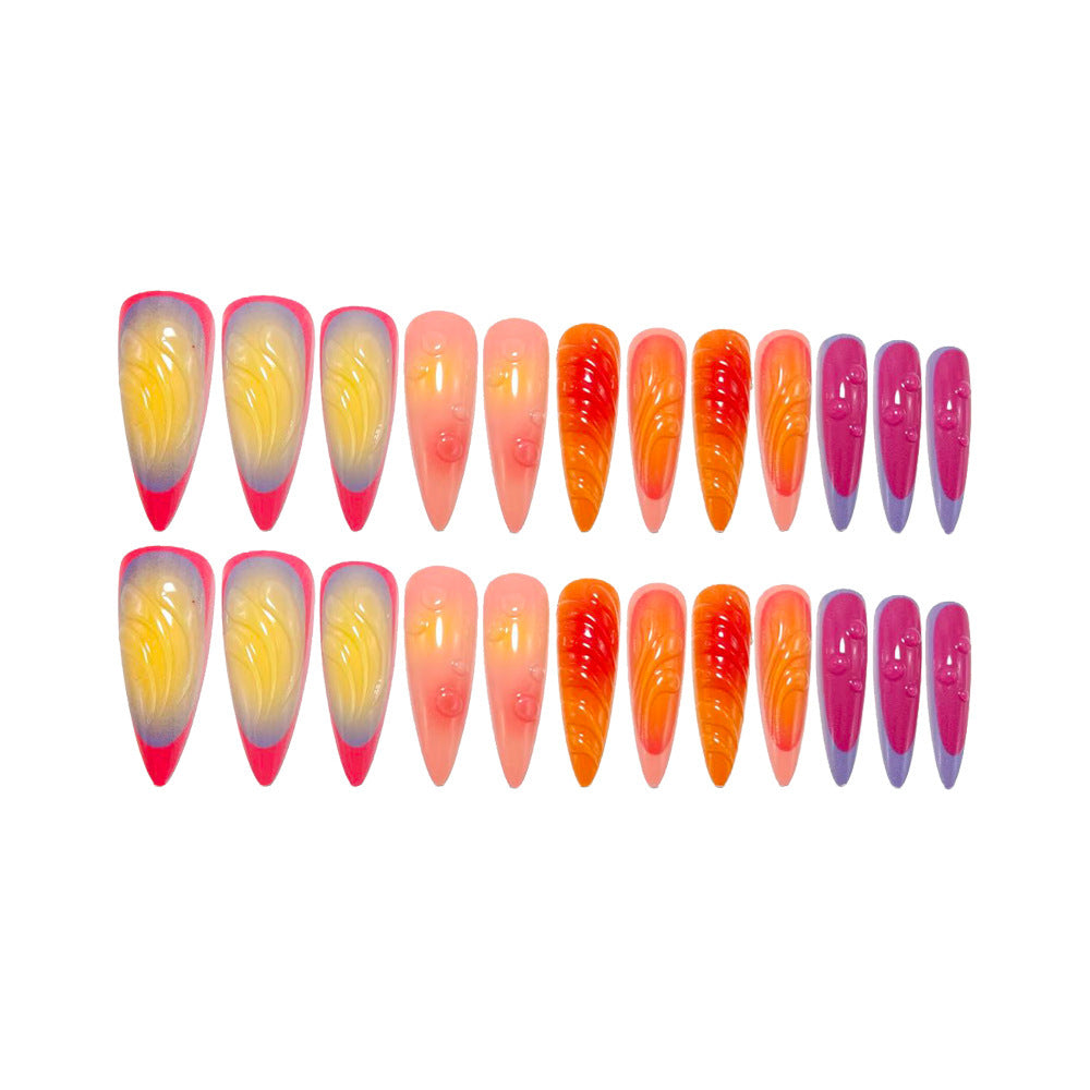 Creative Nail Tips with 3D Optics Bowlift