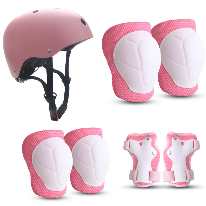 Children's Colorful Safety Helmet and Protective Gear Set Bowlift