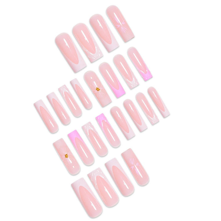 Floral-Inspired 3D Press-On Nail Art Extensions Bowlift
